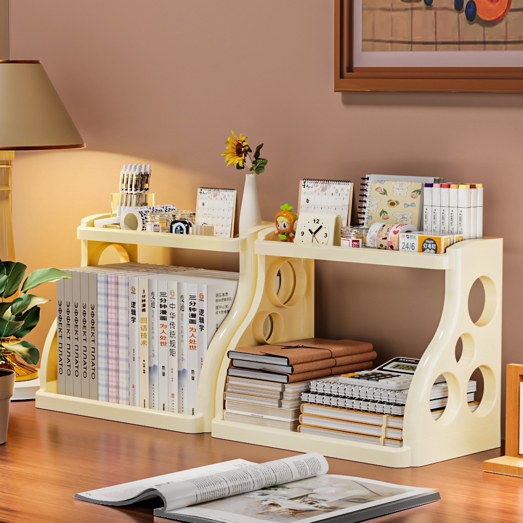 桌面置物架学生写字台书本收纳盒大容量多层办公室工位文件整理架,收纳整理,桌面收纳盒,淘宝优惠券,粉丝福利购,淘宝优惠卷
