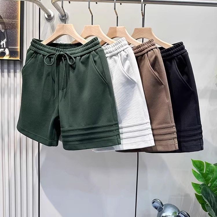 三杠设计高端重磅运动休闲短裤男士中裤子夏季宽松五分裤美式卫裤,男装,休闲裤,淘宝优惠券,粉丝福利购,淘宝优惠卷