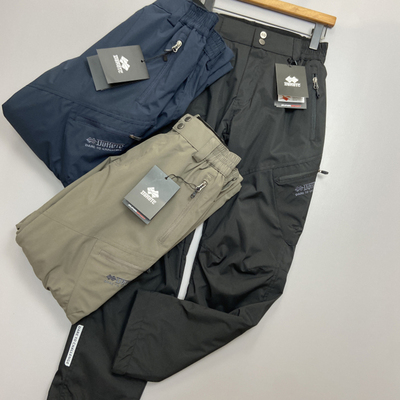 俄罗斯户外防风防水加绒冲锋工装裤男士冬季保暖多口袋软壳休闲裤