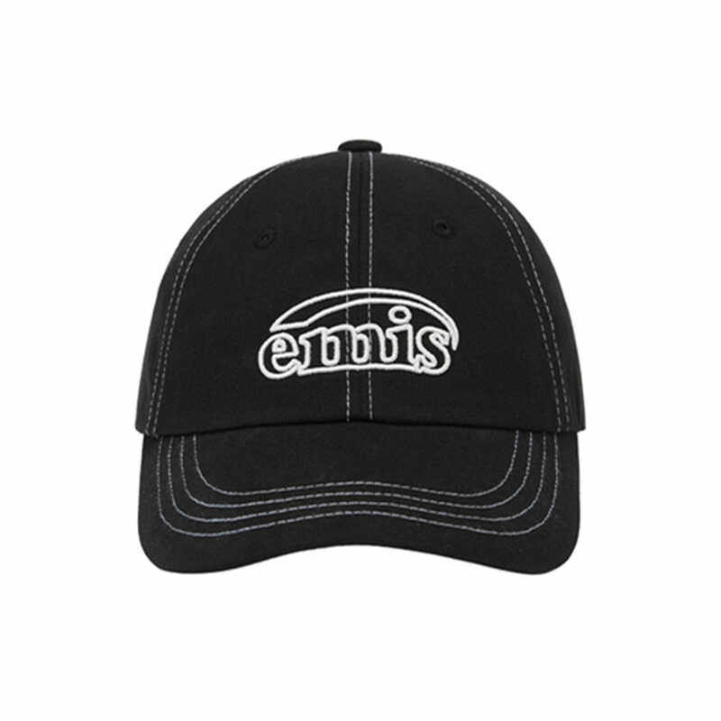 韩国正品emis新编白标镂空明星同款休闲百搭字母刺绣棒球帽鸭舌帽