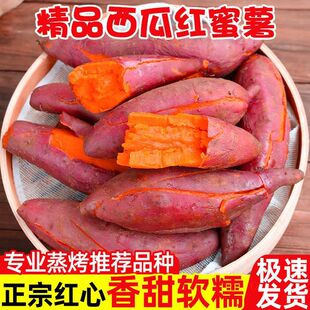 云南高原红薯西瓜红蜜薯番薯地瓜农家自种甜小香薯3/5/9斤 ￼