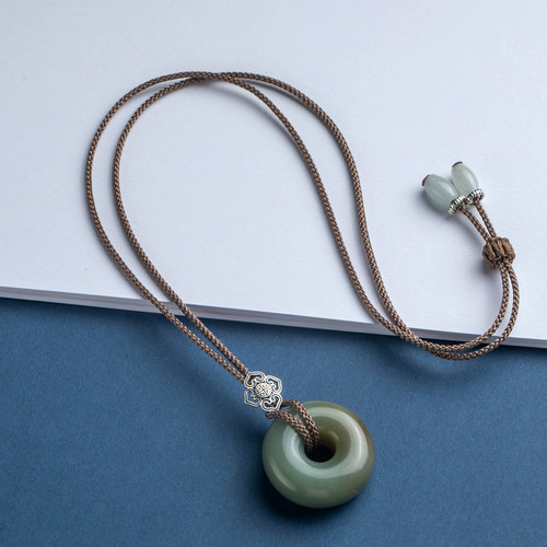 平安扣细软吊坠绳男女款手工编织