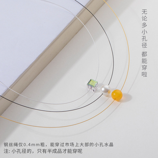 鱼线项链绳钢丝吊坠链子挂绳diy专用锁骨链绳半成品项圈挂坠绳子