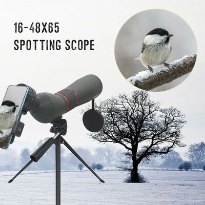 16X-48X Zoom Spotting Scope Optical Telescope Monocular BAK4