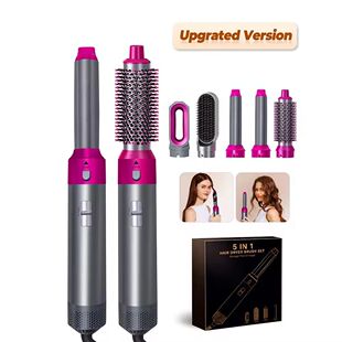 Hair Dryer 5-In-1 Electric Hair Comb Negative Ion Straight C