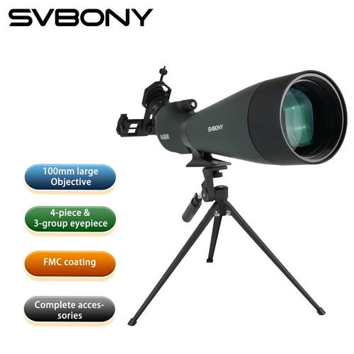 Svbony SV28A 25-75x100/20-60x80  FMC Spotting Scopes, perfec