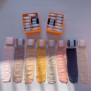 丝尔代夫0D珠光肉色短丝袜女 超薄中筒性感脚尖一线透明小腿袜子