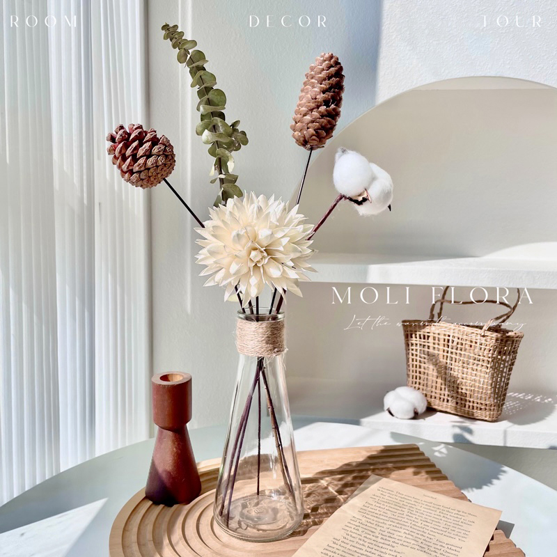 干花花束装饰摆件茉里花园