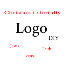 Custom link DIY t shirt unisex Christian LOGO diy top tees
