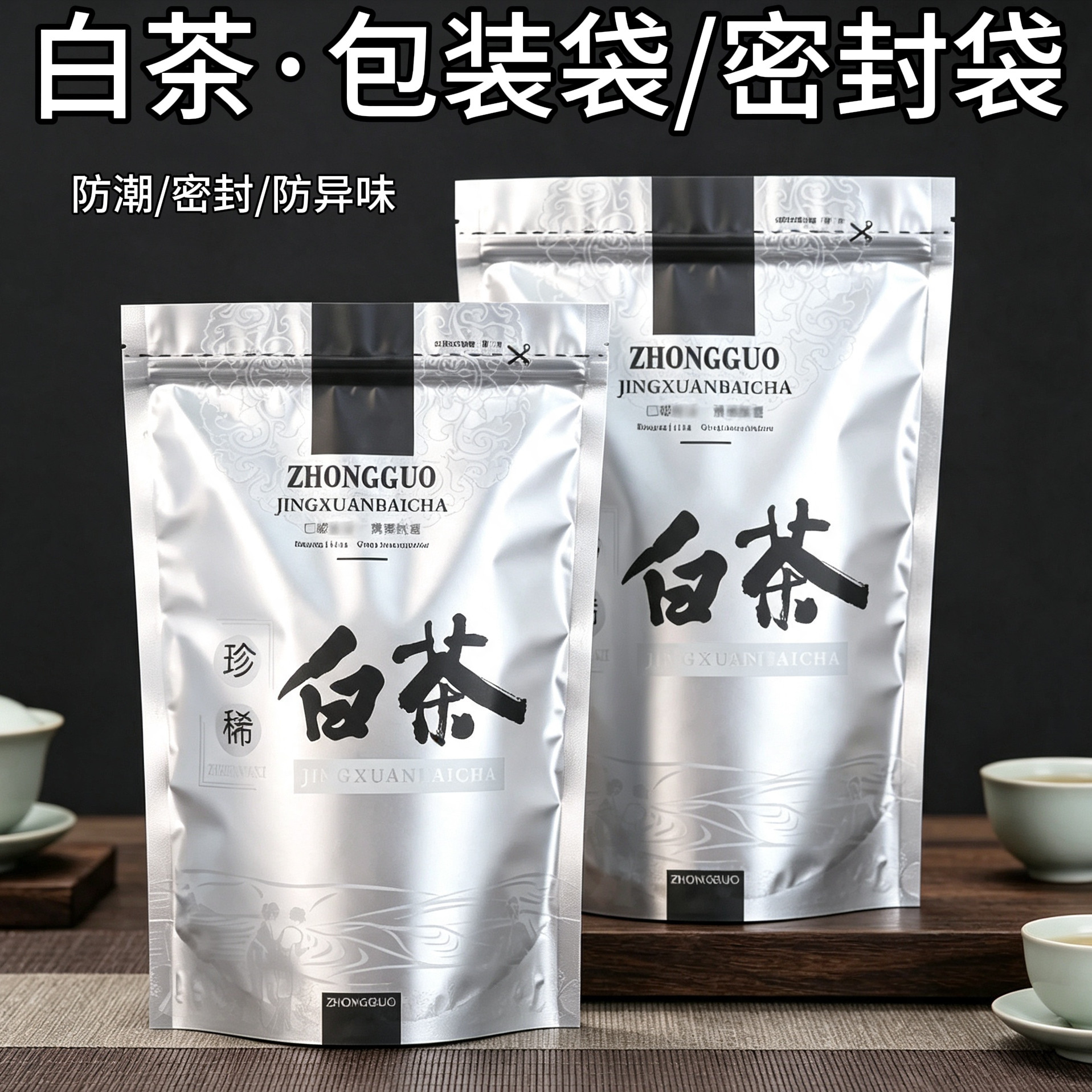 白茶散茶包装袋三两防潮密封袋图片
