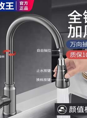 九牧王全铜厨房冷热水龙