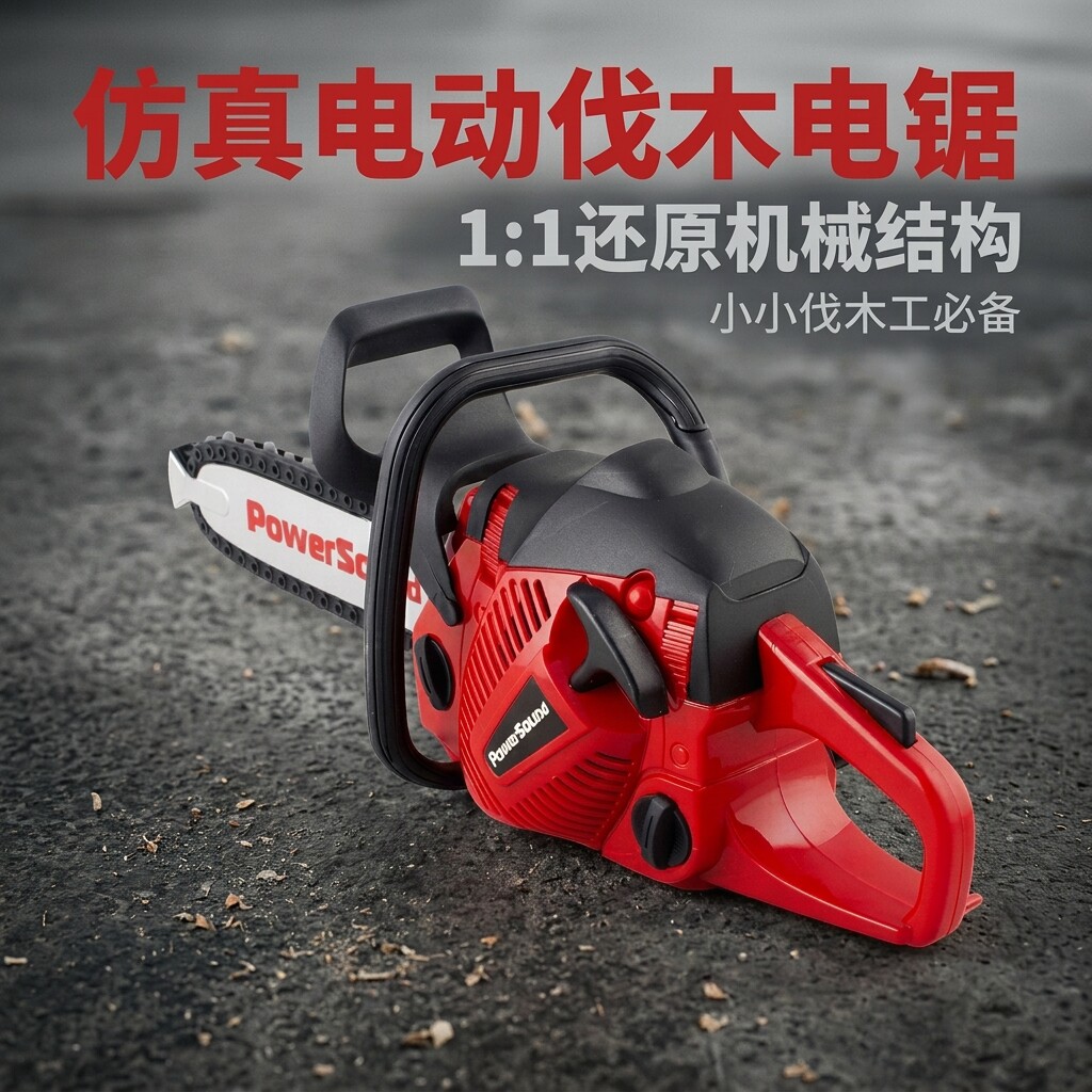 儿童电动声效电锯玩具光头强伐木锯男孩仿真工具过家家益智玩具
