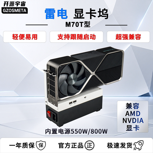 开源宇宙M70T/M70型oculink雷电4USB4显卡坞拓展坞6340