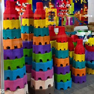 旺火塔香火旺塔过年新年春节旺火塔喜庆篝火晚会锯末旺火五彩香塔