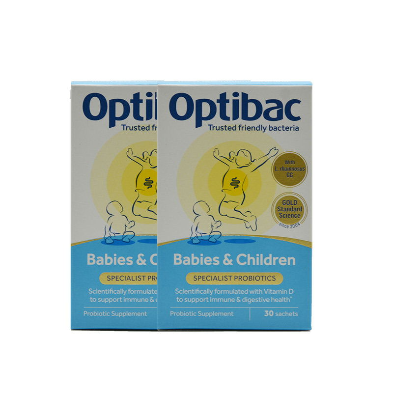 27年7月英国Optibac活性益生菌婴幼儿童孕妇哺乳期益生菌粉2盒装