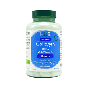 25年5月英国荷柏瑞HollandBarrett水解胶原蛋白肌肤紧致弹润180粒