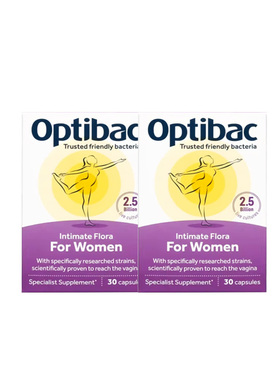 2盒26年8月英国Optibac妇科调理女性私处护理益生菌乳酸杆胶囊