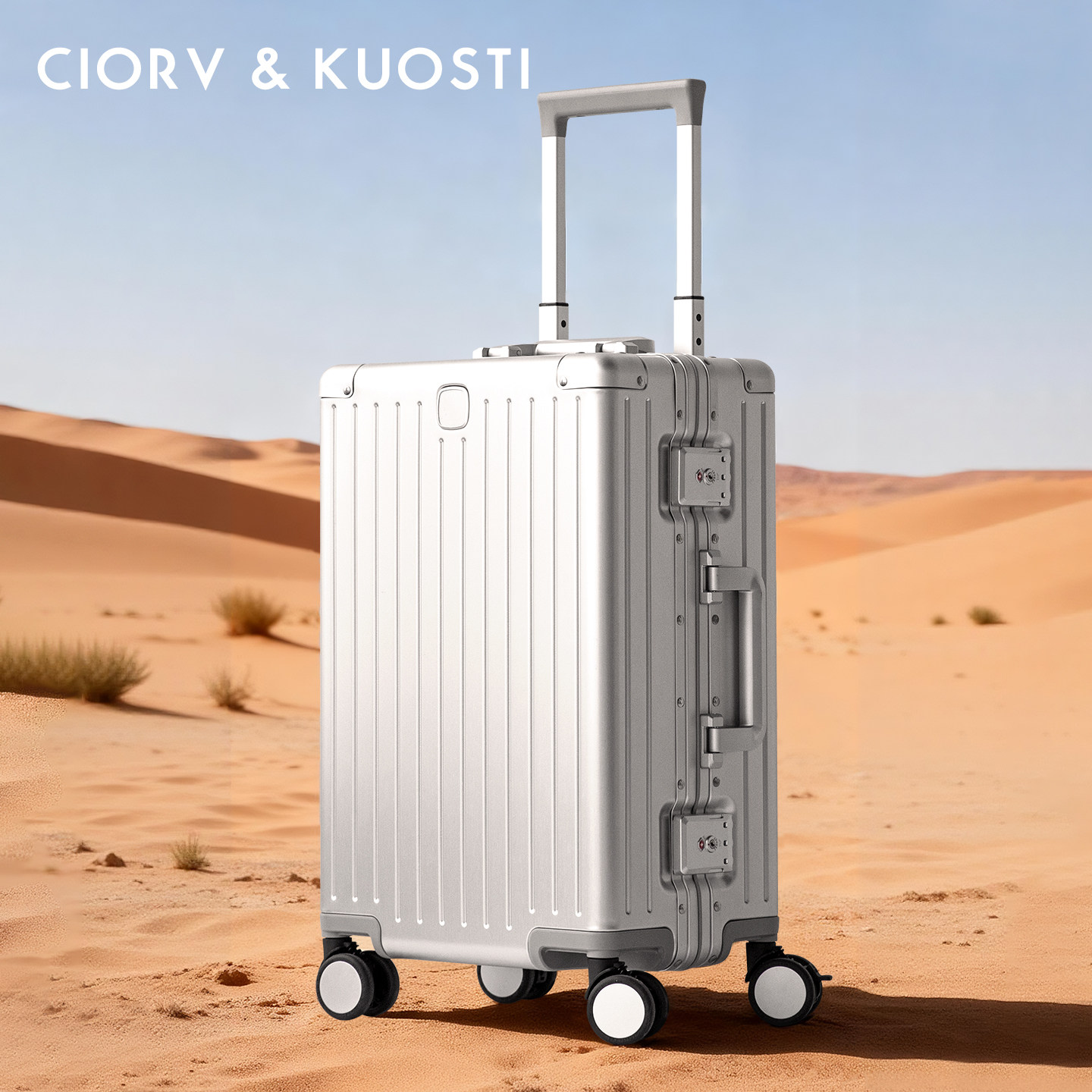 【新款】全铝镁合金行李箱男女金属拉杆登机箱结实耐用旅行密码箱