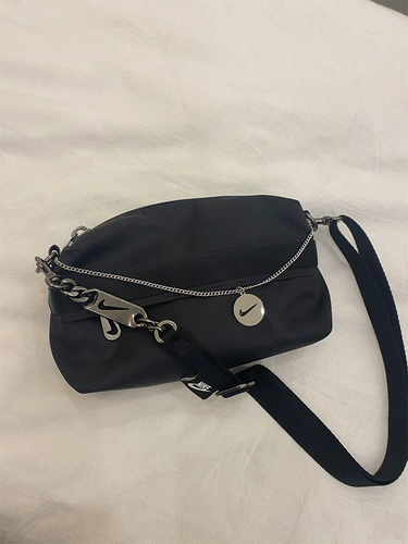 Nike, сумка через плечо, спортивная нейлоновая цепь, сумка подмышку для отдыха, рюкзак, на цепочке