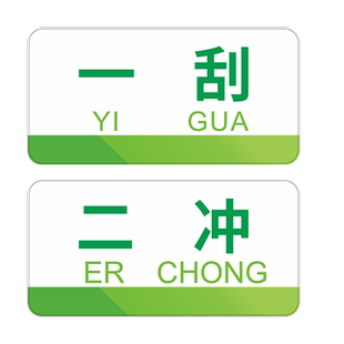 绿色厨房标识牌亚克力标示牌一清二洗三消毒消毒全套酒店餐厅后厨房冷生熟荤素区域分类后4D厨食堂检查定制