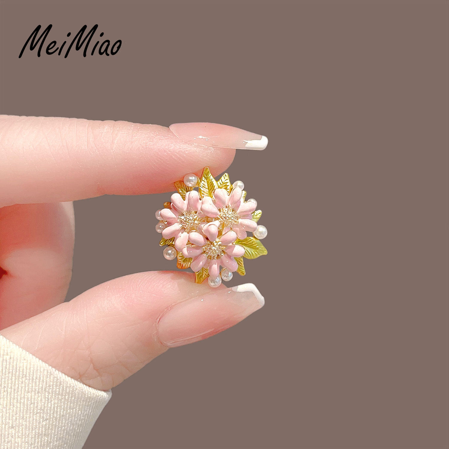 美苗~森系清新小雏菊花朵胸针女