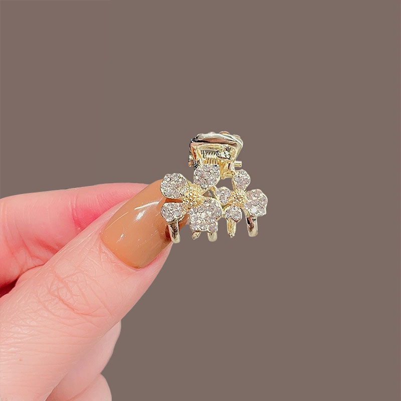 水钻前额侧边小发夹幸运四叶草