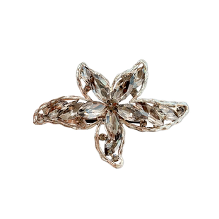 轻奢高端发饰精致水晶海星弹簧夹发夹女高级感后脑勺半扎夹子发卡