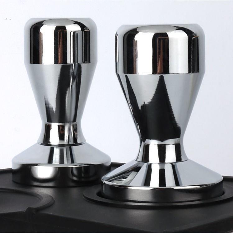 咖啡粉锤实心压粉器填压51mm螺纹意式钢制手柄58mm布粉器53不锈铁