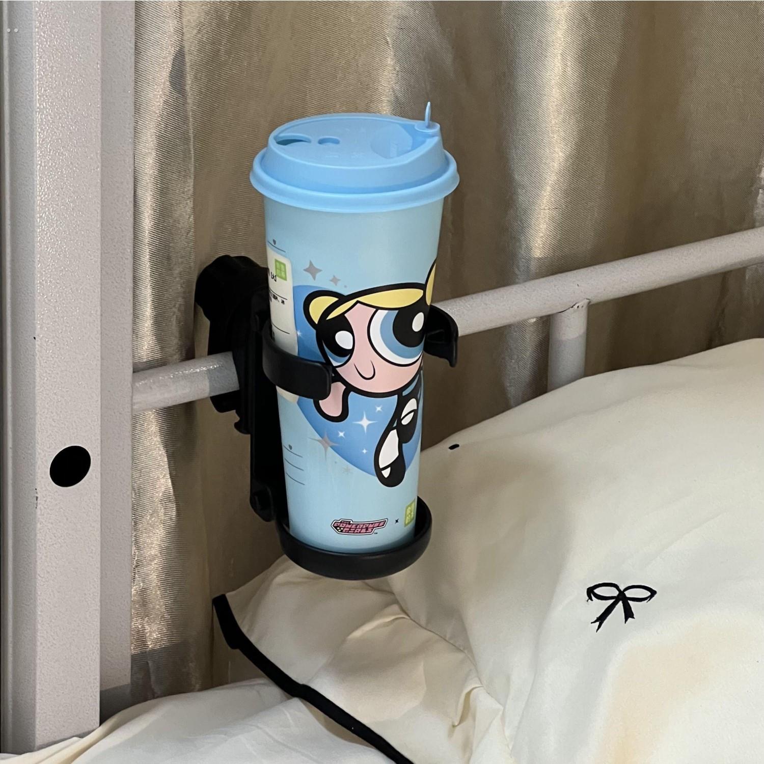宿舍床上杯架置物架床头防杯子漏水上下铺免打孔床边奶茶咖啡架