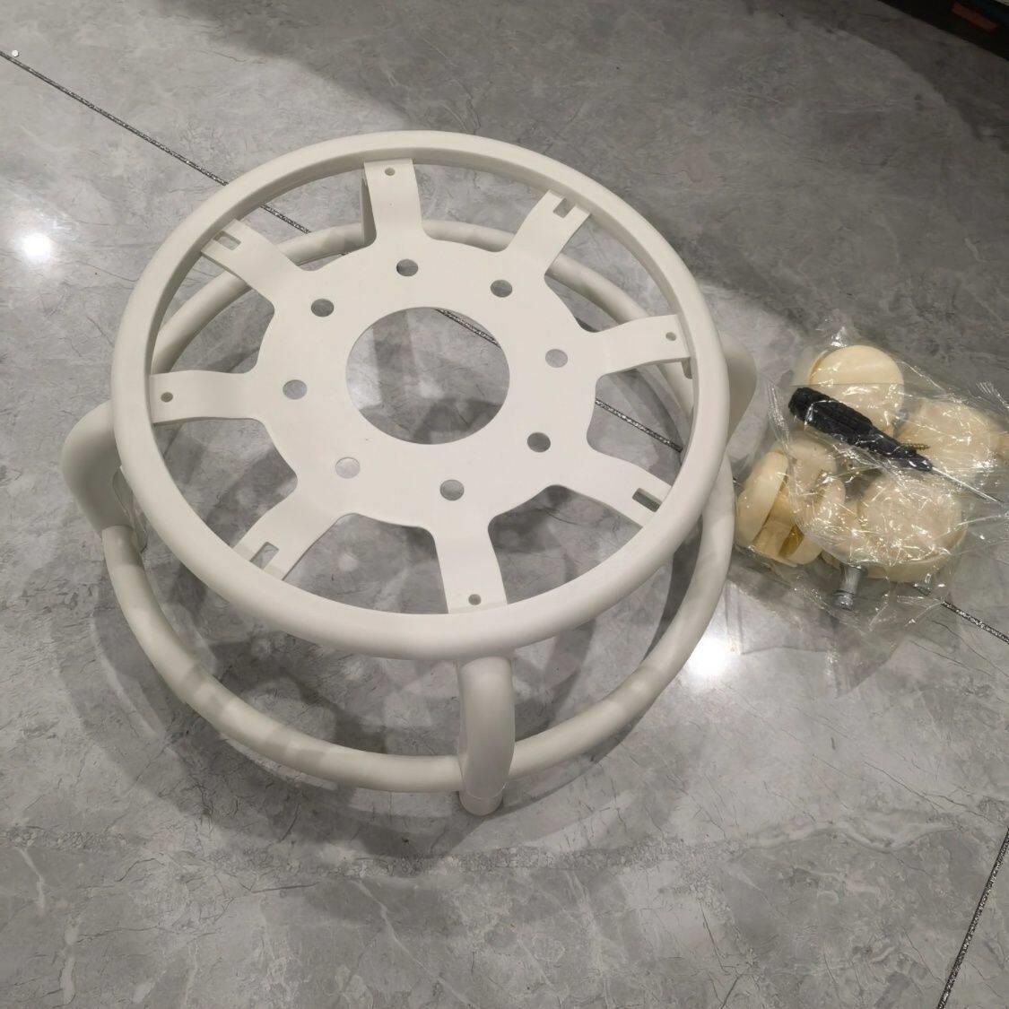 轮小凳子通用型底架新款移动支架滑轮凳配件底座旋转椅子底托