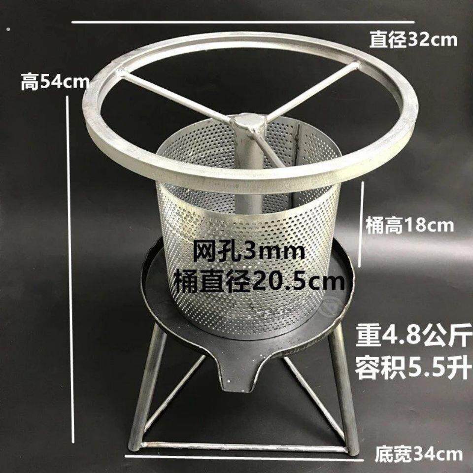 不锈钢榨油机家用小型猪油渣脂渣压饼机压油机手动辣椒油压榨机