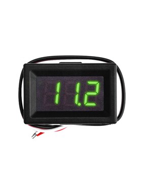 0.36寸3线电压表DC0-30V数字直流数显表头电瓶电动车电表 带外壳