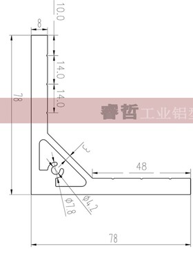 铝合金角码 90度直角7878铝型材 8080角件 工业铝材6060铝角码