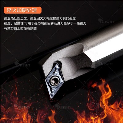 数控镗孔刀杆H08K-SDUCR07/SDXCR07/SWUBR06高速钢防震抗震镗刀杆