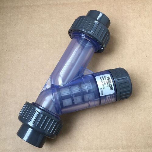 UPVC塑料Y型过滤器 DN15-DN100 PVC管道式过滤器 滤网可拆易清洗
