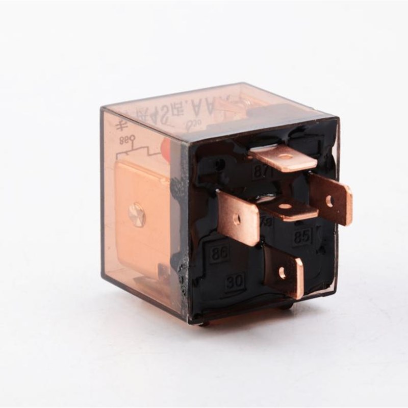 汽车继电器12V24V全铜线大功率防水空调油泵4脚100A5脚100A继电器