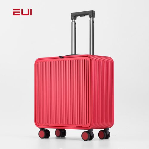EUI侧开铝镁合金拉杆箱16寸行李箱女小型商务旅行箱男密码登机箱