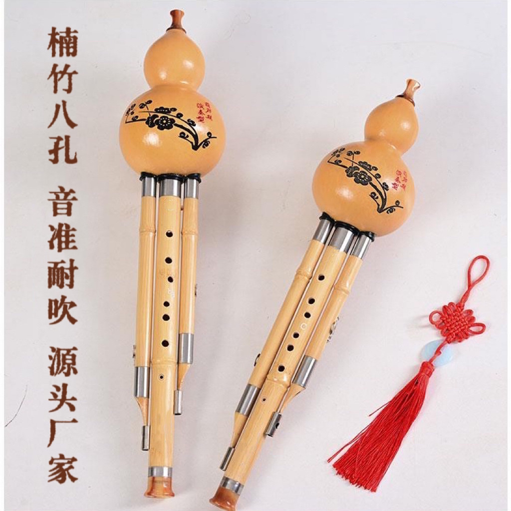 八孔葫芦丝紫竹楠竹c调成人初学专用专业演奏型手工簧片源头厂家