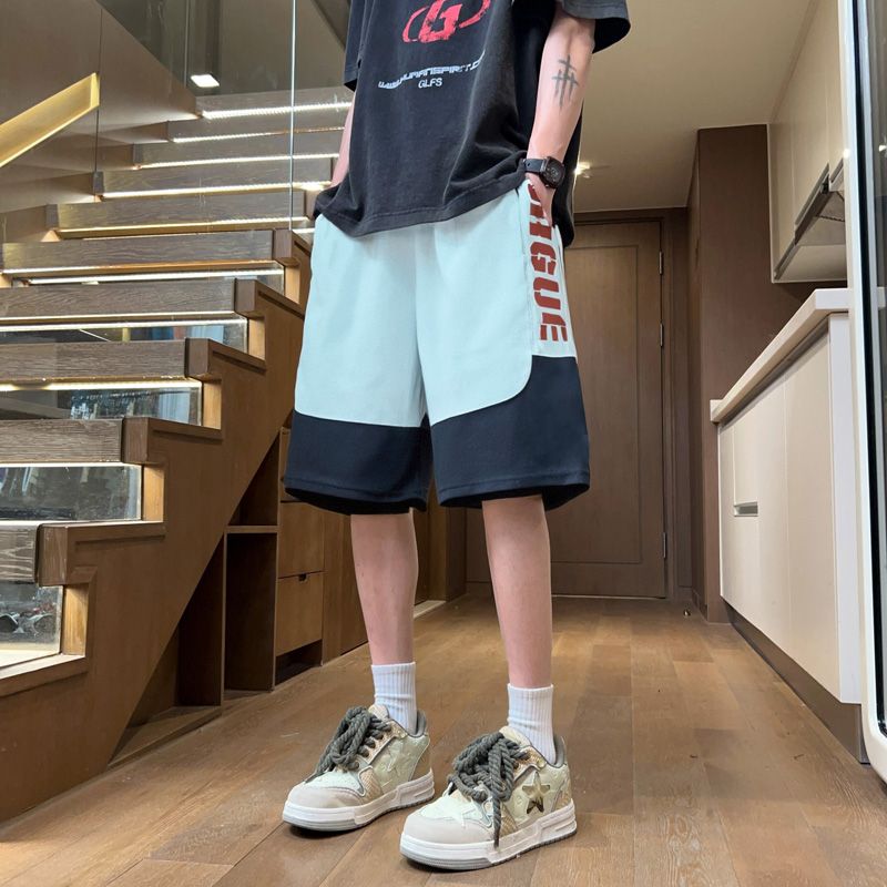 美式复古工装裤男款夏季潮牌宽松直筒阔腿休闲长裤子青少年运动裤