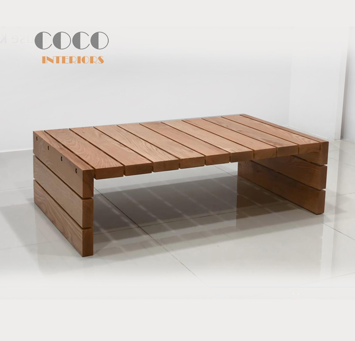 Plant wooden coffee table包豪斯意式极简茶几客厅全实木咖啡桌