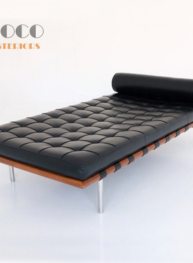 Knoll Barcelona Daybed 巴塞罗日间睡床躺椅皮艺沙发床