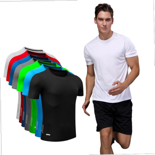 Slim Sport Men Training Clothes Workout Bodybuilding Tee