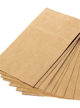 100pcs/lot Brown Kraft Paper Bags Recyclable Gift Jewelry 1