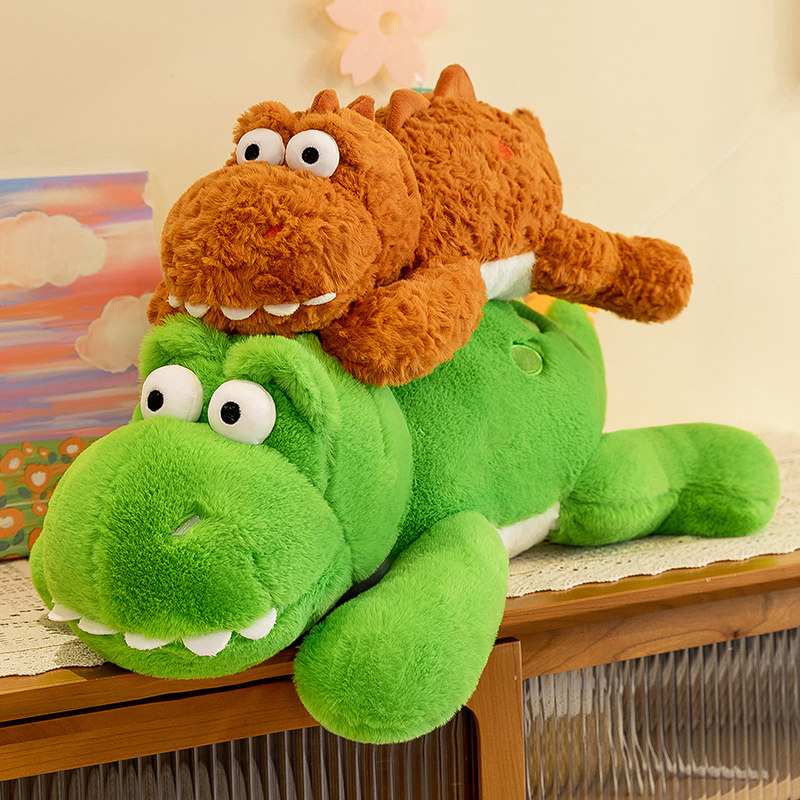 超萌绿色趴龙公仔毛绒玩具大号恐龙娃娃女生睡觉抱枕礼物玩偶儿童
