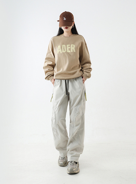 ADER DANCE休闲长裤宽松运动裤透气阔腿裤简约垂感潮牌直筒裤