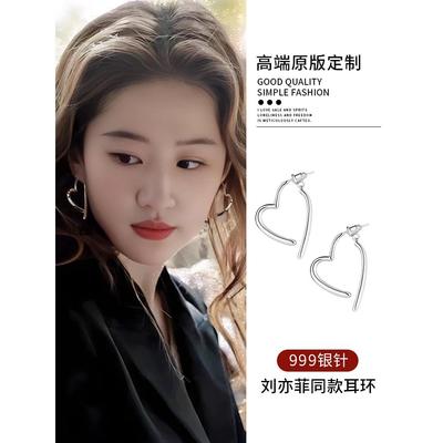 【999质银爱耳轻心耳环2025新款奢小】众高级女钉爆款气耳饰