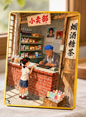 怀旧80年代小卖部装饰摆件复古风桌面摆台客厅玄关创意家居装饰品