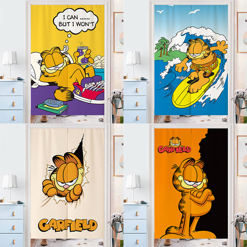 加菲猫门帘卡通Garfield隔断帘子