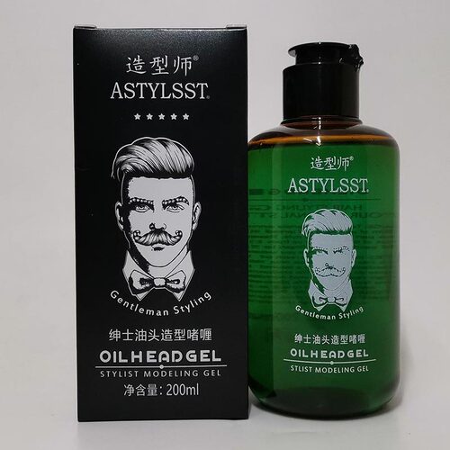绅士油头造型啫喱ASTYLSST造型师啫喱膏男士特硬定型保湿啫喱背头