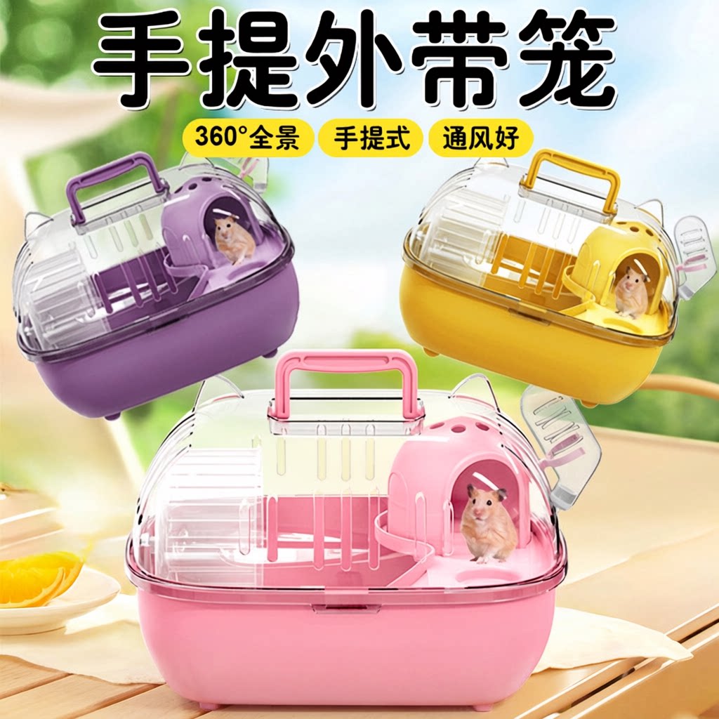 仓鼠专用笼子透明外带笼便宜大的超大豪华别墅饲养箱子金丝熊双层